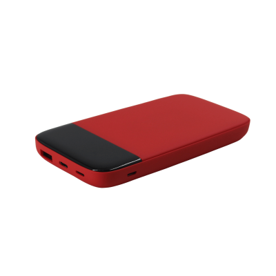 Внешний аккумулятор Bplanner Power 3 ST, софт-тач, 10000 mAh (Красный)-0