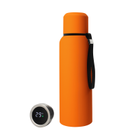 Термос S-travel New софт-тач с датчиком температуры 750 мл (оранжевый)