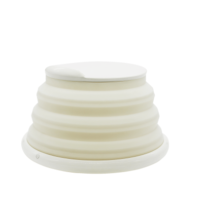 Беспроводное зарядное устройство Atomic с LED подсветкой (белый)-0