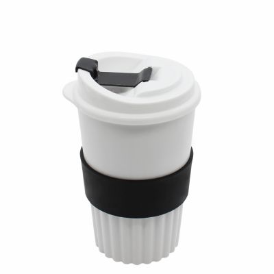 Стакан Classic White Green Line, 350 мл (черный)-0