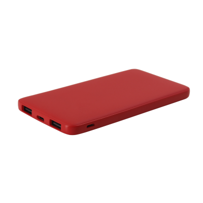 Внешний аккумулятор Bplanner Power 1 ST, софт-тач, 5000 mAh (Красный)-0