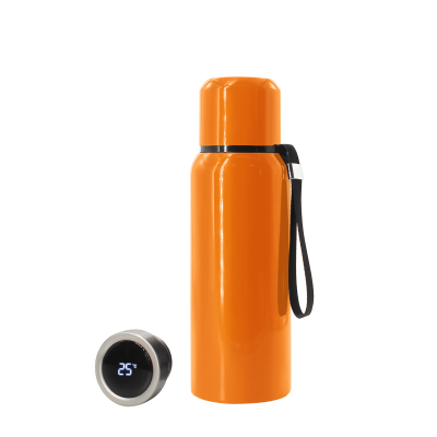 Термос S-travel с датчиком температуры 600 мл. (оранжевый)-0