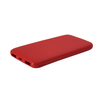 Внешний аккумулятор Bplanner Power 2 ST, софт-тач, 10000 mAh (Красный)-0