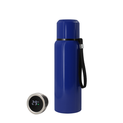 Термос S-travel New с датчиком температуры 600 мл. (синий)-0