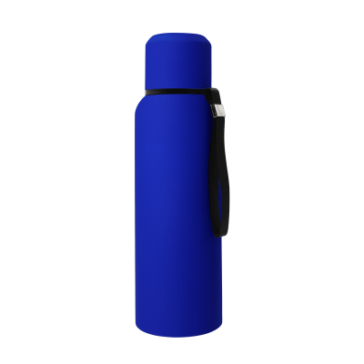 Термос Travel софт-тач 750мл (синий)-0