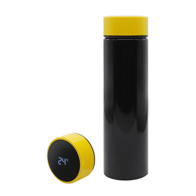 Термос Reactor duo black с датчиком температуры (черный с желтым)-0