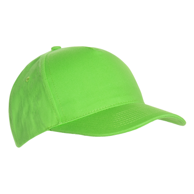 Бейсболка STAN 5 клиньев хлопок 150, 10L Ярко-зелёный STAN -0