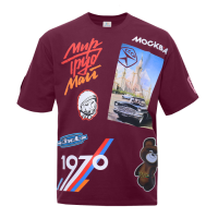 Футболка оверсайз STAN хлопок 240, 56_CCCР Бордовый STAN