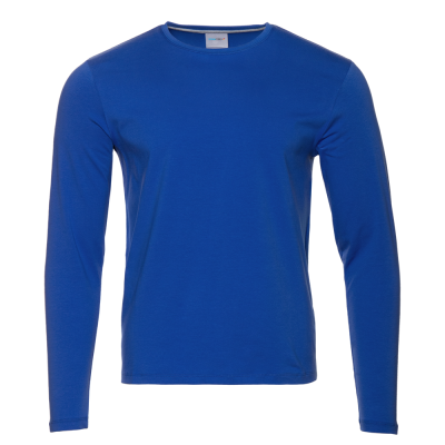 Футболка унисекс с длинным рукавом STAN хлопок/эластан 180, 35 Синий STAN -0