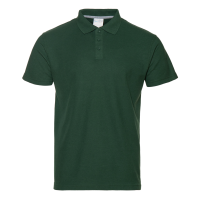 Рубашка поло мужская STAN хлопок/полиэстер 185, 04 Тёмно-зелёный STAN