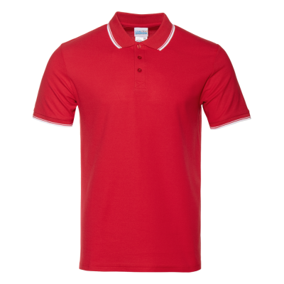 Рубашка поло мужская STAN с окантовкой хлопок/полиэстер 185, 04T Красный STAN -0