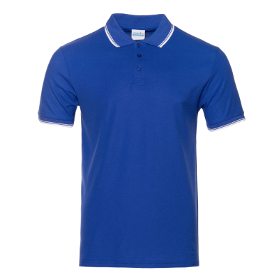 Рубашка поло мужская STAN с окантовкой хлопок/полиэстер 185, 04T Синий STAN -0