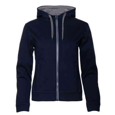 Толстовка женская STAN с капюшоном на молнии сэндвич 320, 19 Тёмно-синий меланж STAN -0