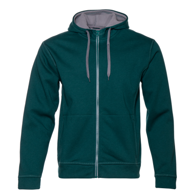 Толстовка мужская STAN с капюшоном на молнии сэндвич 320, 18 Изумрудный меланж STAN -0