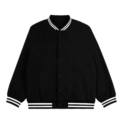 Бомбер унисекс STAN футер без начеса с контрастом 340, 71 Чёрный STAN -0