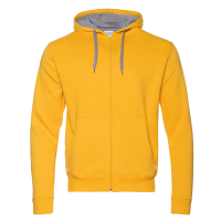 Толстовка мужская STAN с капюшоном на молнии футер с начёсом 280, 17 Жёлтый STAN