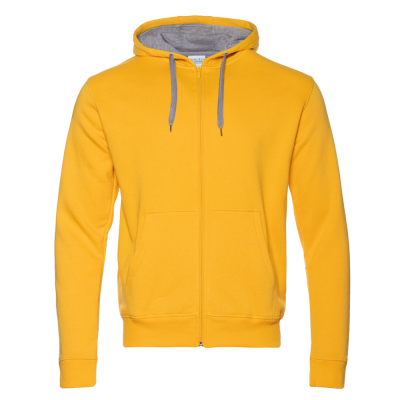 Толстовка мужская STAN с капюшоном на молнии футер с начёсом 280, 17 Жёлтый STAN -0