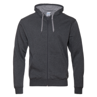 Толстовка мужская STAN с капюшоном на молнии футер с начёсом 280, 17 Тёмный меланж STAN