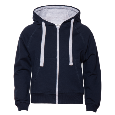 Толстовка детская STAN с капюшоном на молнии футер без начёса 260, 61J Темно-синий STAN -0