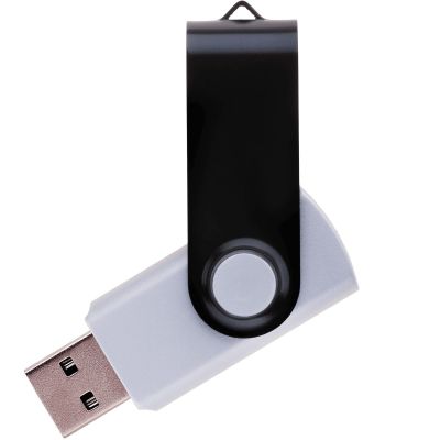 Флешка TWIST COLOR MIX Серебристая с черным 4016.06.08.8ГБ-0