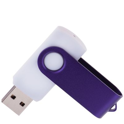 Флешка TWIST WHITE COLOR Белая с фиолетовым 4015.11.32ГБ3.0-1