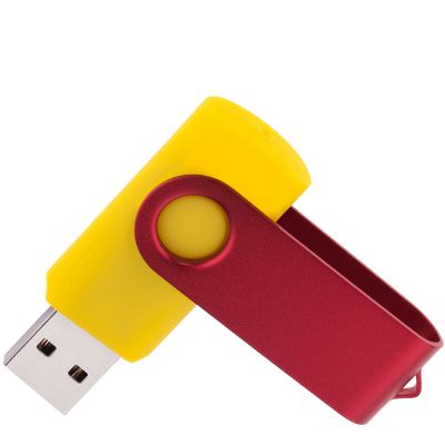 Флешка TWIST COLOR MIX Желтая с красным 4016.04.03.8ГБ-1