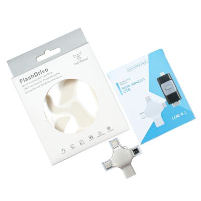 Флешка XENON 4в1 Серебристая 4444.06.64ГБ3.0-7