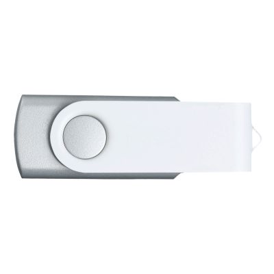 Флешка TWIST WHITE COLOR Серебристая с белым 4015.06.07.32ГБ3.0-2