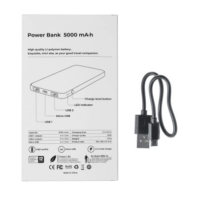 Внешний аккумулятор ENERGY, 5000 мА·ч Синий 5008.01-5