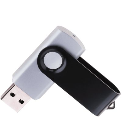 Флешка TWIST COLOR MIX Серебристая с черным 4016.06.08.8ГБ-1