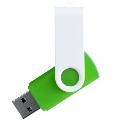 Флешка TWIST WHITE COLOR Салатовая с белым 4015.15.07.8ГБ-0