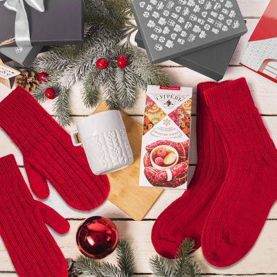 Набор подарочный SNOWFALL, красный-2