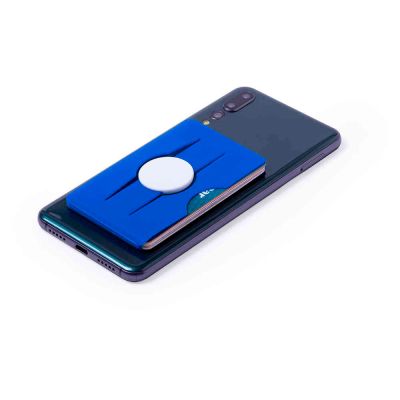 Картхолдер с функцией держателя для телефона TISSON, синий-1