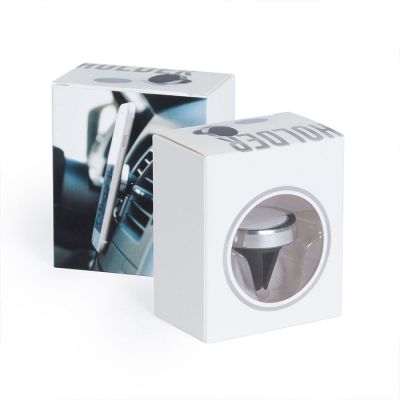 Держатель для телефона магнитный ARAGOR, серебристый-3