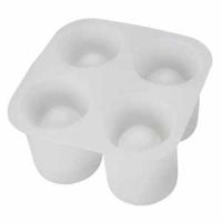 Форма для льда в виде рюмок 'Ледяное наслаждение', белый