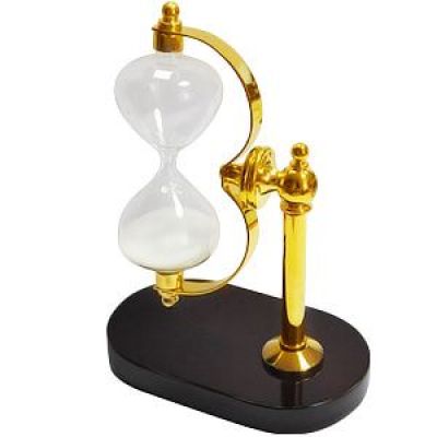 Часы песочные на 3 минуты, золотистый, коричневый-0