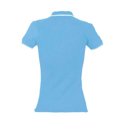 Поло женское PRACTICE WOMEN 270, голубой, белый-1