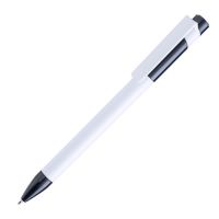 Ручка шариковая MAVA, белый, черный