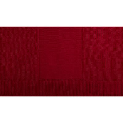Плед ELSKER MINI, 120х170 см,  шерсть 30%, акрил 70%,, красный-1