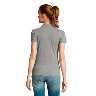 Поло женское PASSION 170, серый меланж-4