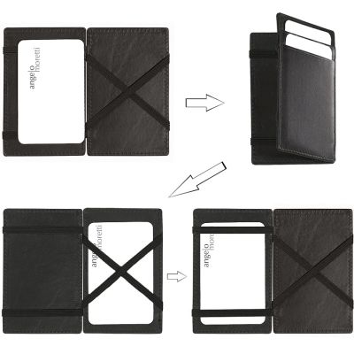 Визитница-перевертыш 'Бари' в подарочной упаковке, черный-2