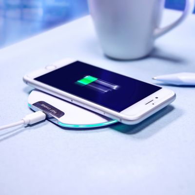 Беспроводное зарядное устройство DISK, белый-4