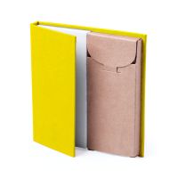 Набор LUMAR: листы для записи (60шт) и цветные карандаши (6шт), желтый