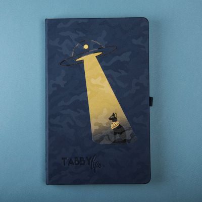 Бизнес-блокнот Tabby Justy, твердая обложка, в линейку, темно-синий-6