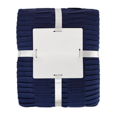 Плед WAVE, 130х150 см, акрил 180гр/м2, синий-3