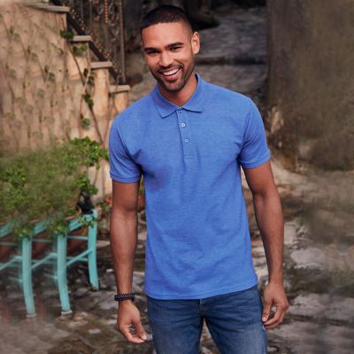 Рубашка поло мужская 65/35 POLO 180, черный-4