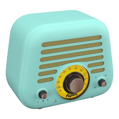 Колонка беспроводная RETRO L, цвет голубой-0