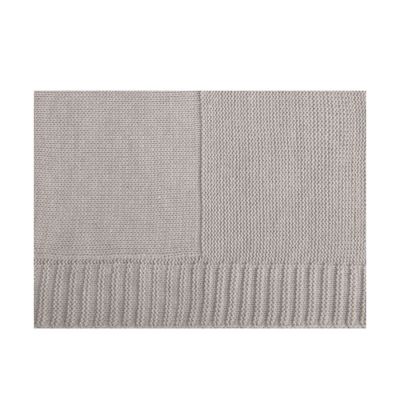 Плед ELSKER MINI, 120х170 см,  шерсть 30%, акрил 70%,, серый, бежевый-1