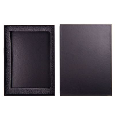 Коробка подарочная для ежедневника с ложементом, размер 14,5  х 20,5  см, черный-0