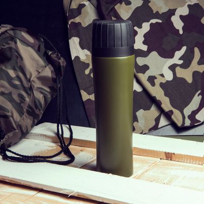 Термос вакуумный 'Warrior', зеленый-5